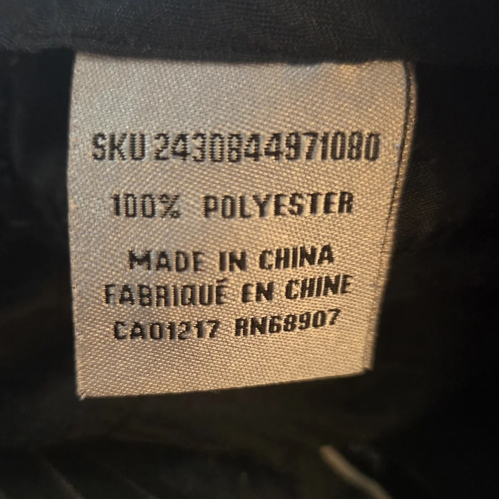 Le Chateau Black Pinstripe Wide Leg Pants Size 33 - Picture 5 of 6